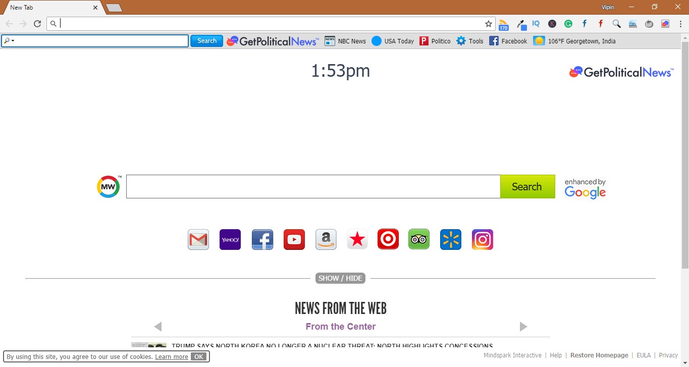 How to Remove GetPoliticalNews Extension
