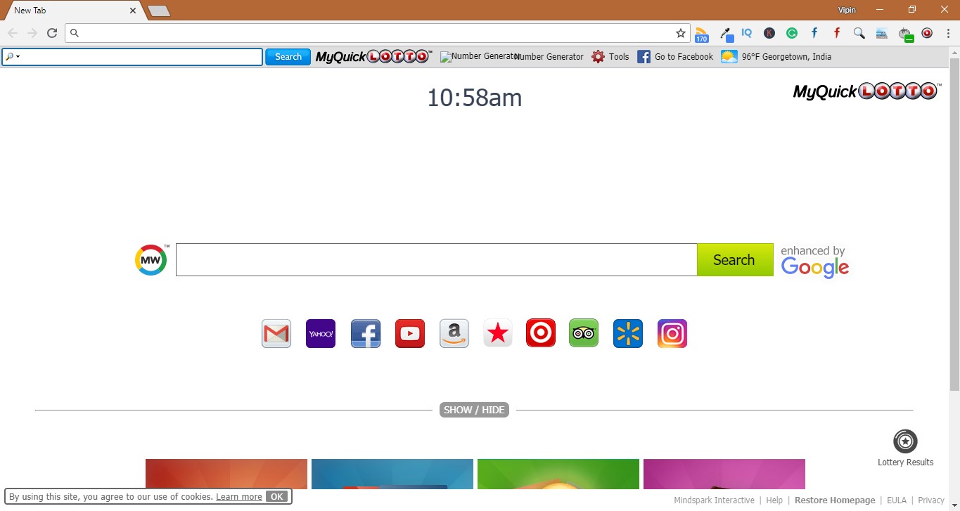 How to Remove MyQuickLotto Extention