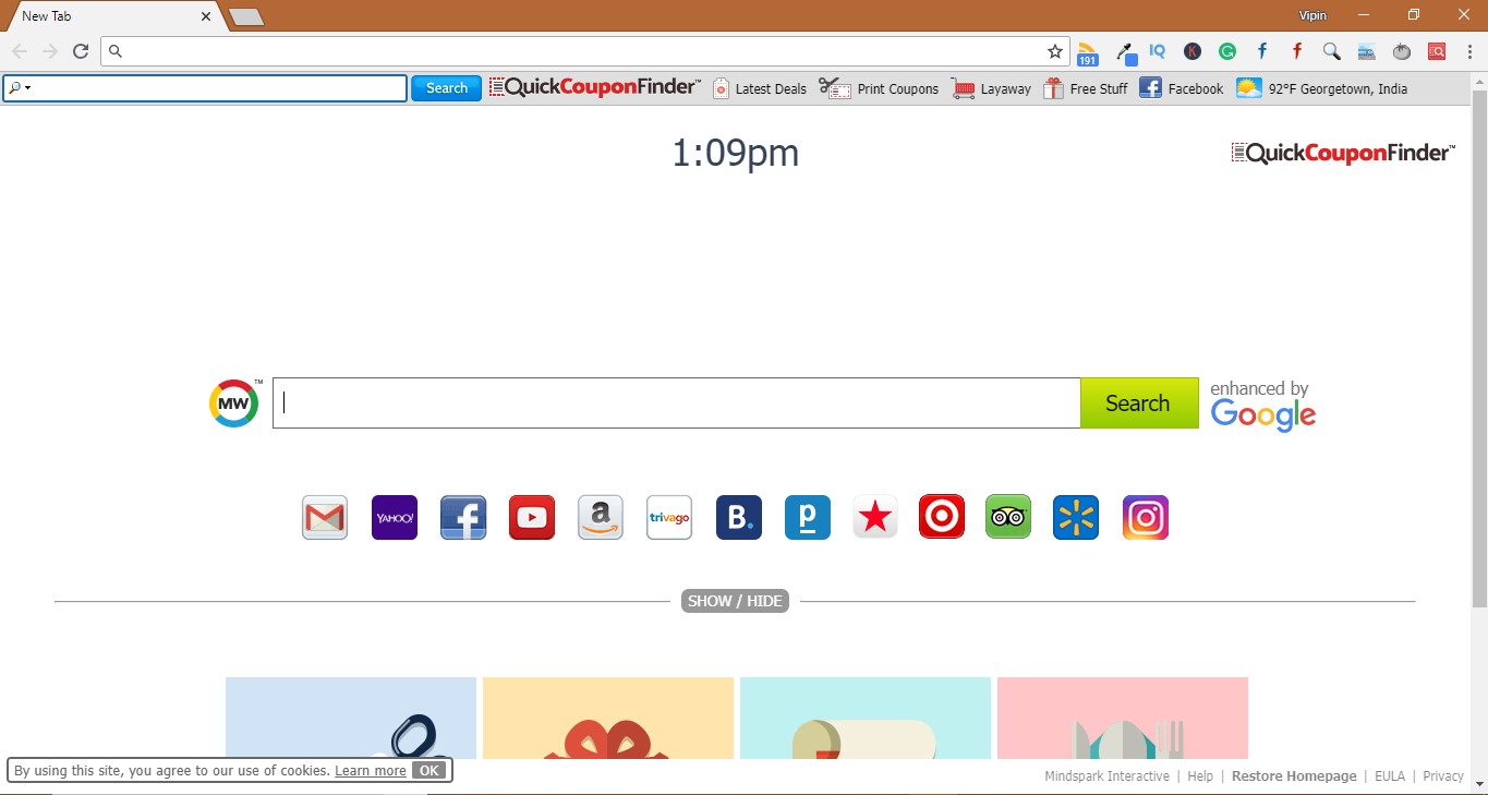 How to Remove QuickCouponFinder Extension