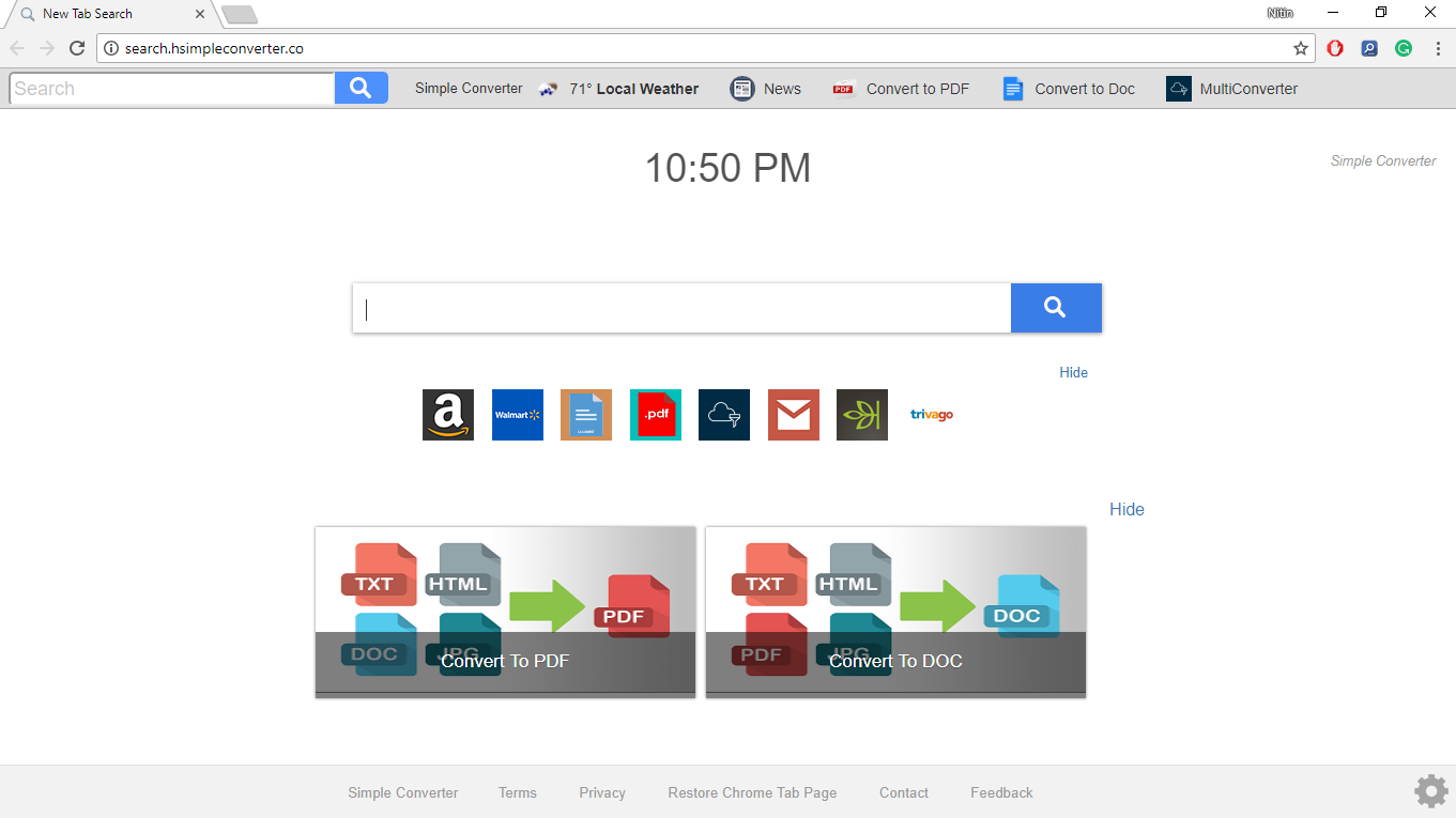 How to Remove Search.Hsimpleconverter.co