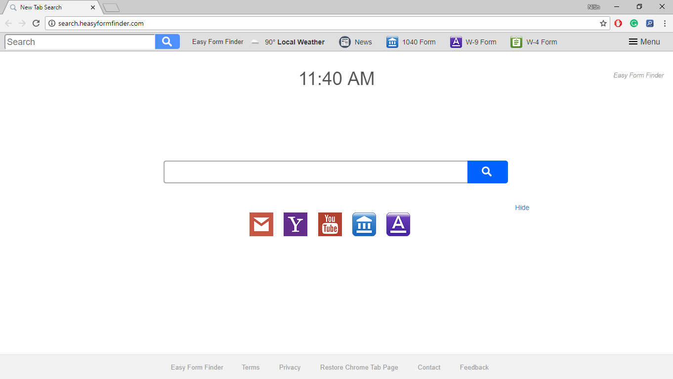 How to Remove Search.heasyformfinder.com/