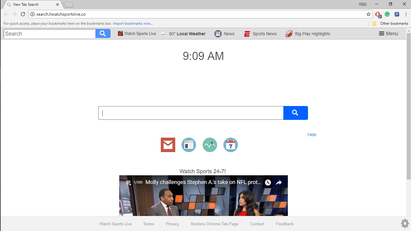 How to Remove Search.hwatchsportslive.com