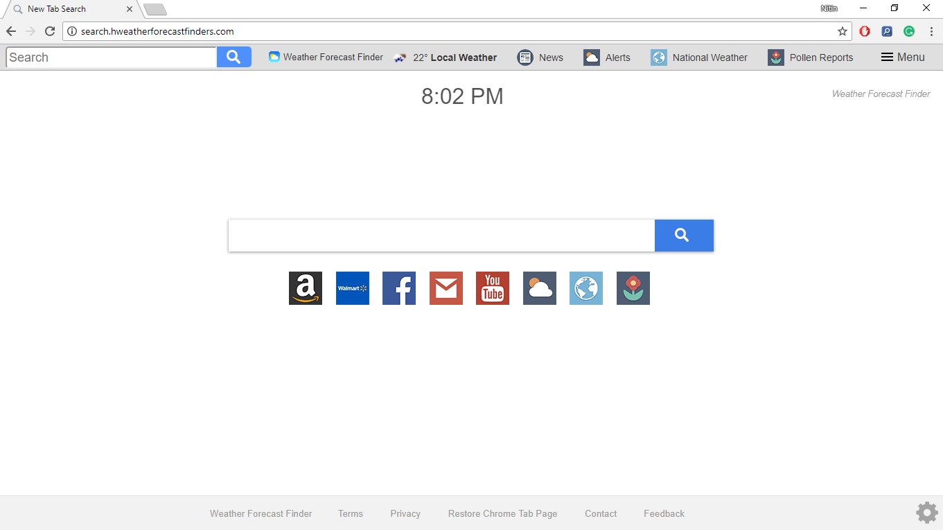 How to Remove Search.hweatherforecastfinders.com