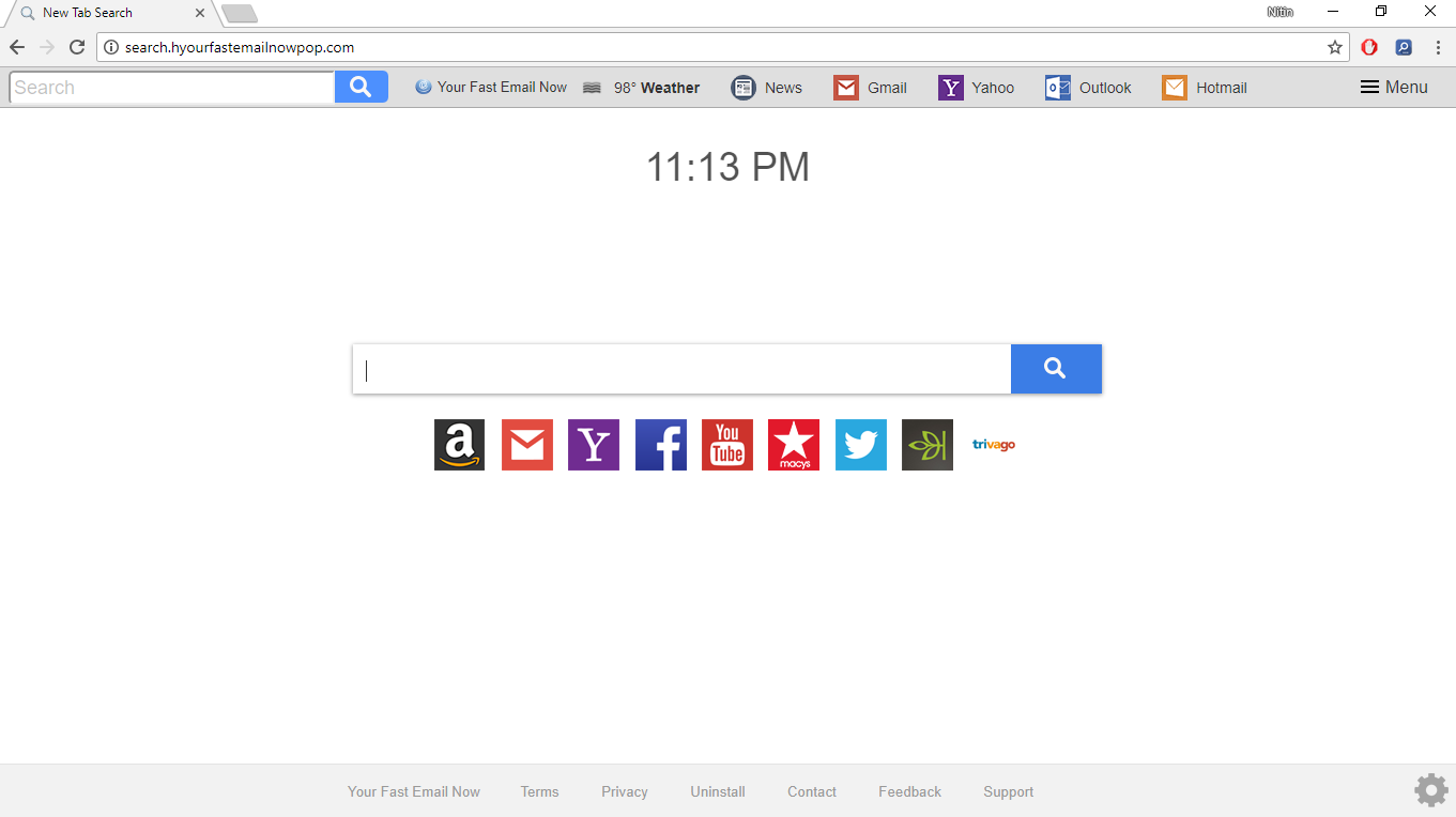 How to Remove Search.hyourfastemailnowpop.com