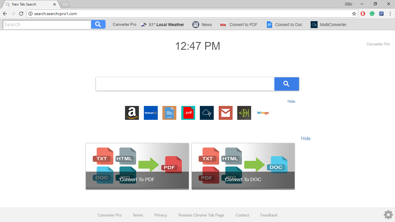 How to Remove Search.searchcpro1.com