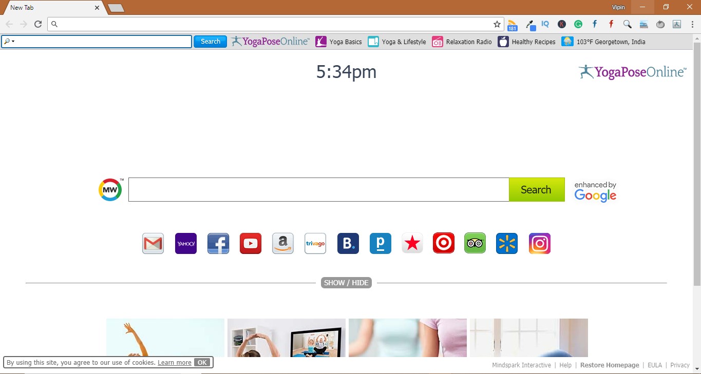 how to Remove YogaPoseOnline