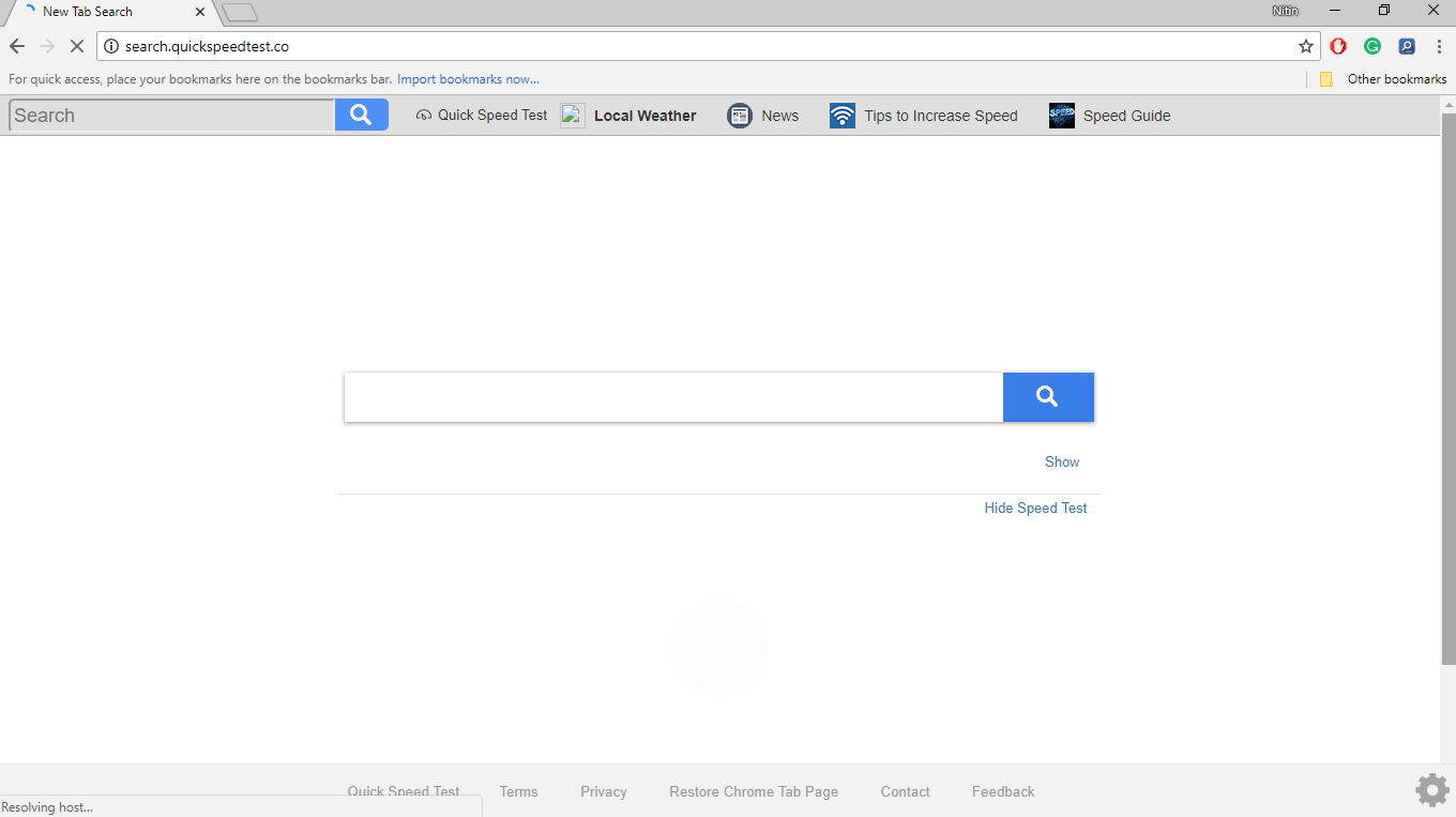 How to Remove Search.quickspeedtest.co