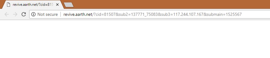 How to remove Revive.aarth.net Redirect