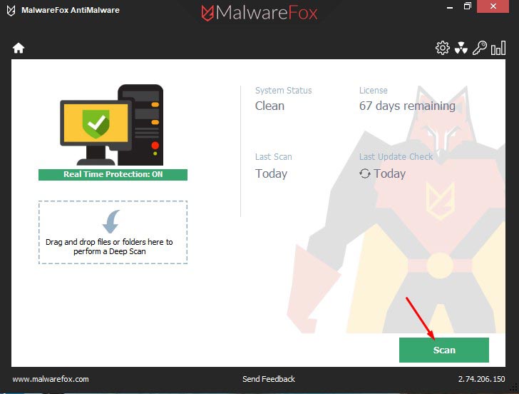 Scan with MalwareFox 1