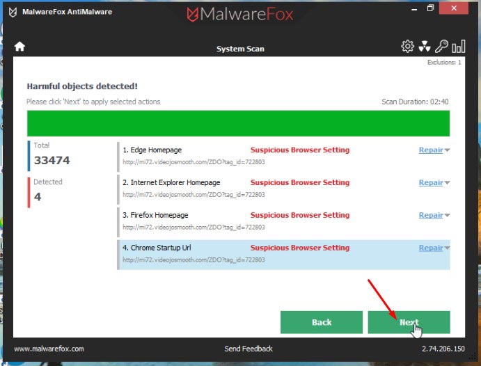 Scan with MalwareFox 3