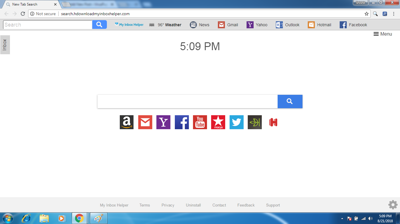 How to remove search.hdownloadmyinboxhelper.com