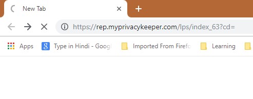 How to remove Rep.myprivacykeeper.com Redirect