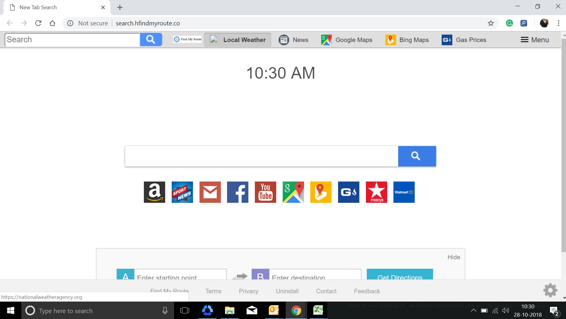 How to remove Search.hfindmyroute.co