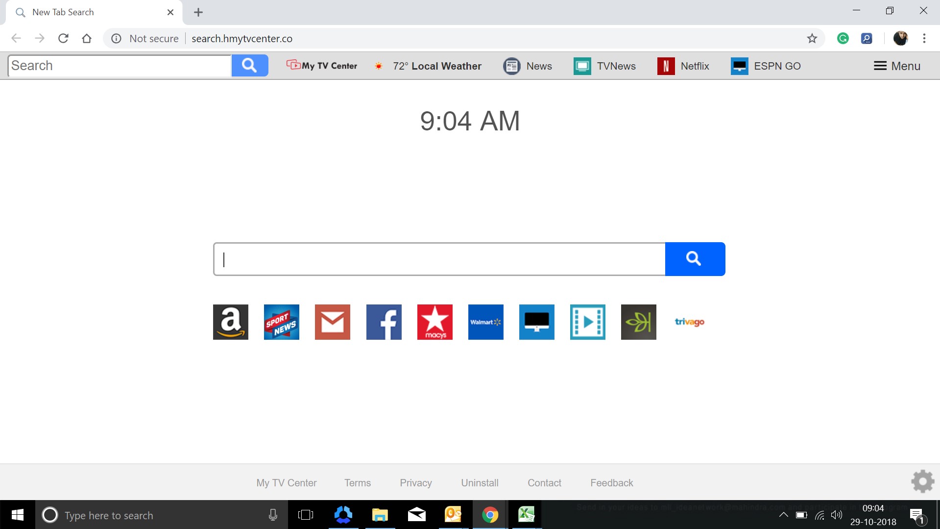 How to remove Search.hmytvcenter.co