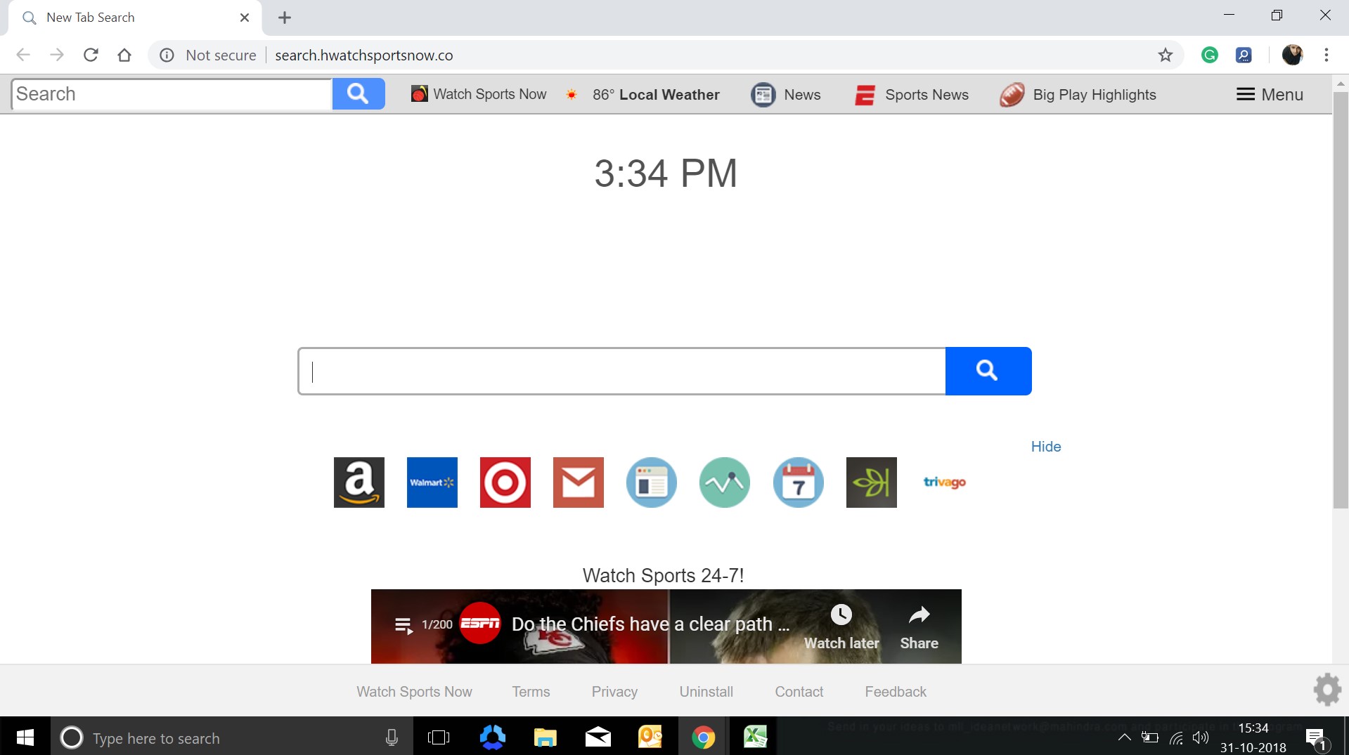 How to remove Search.hwatchsportsnow.co