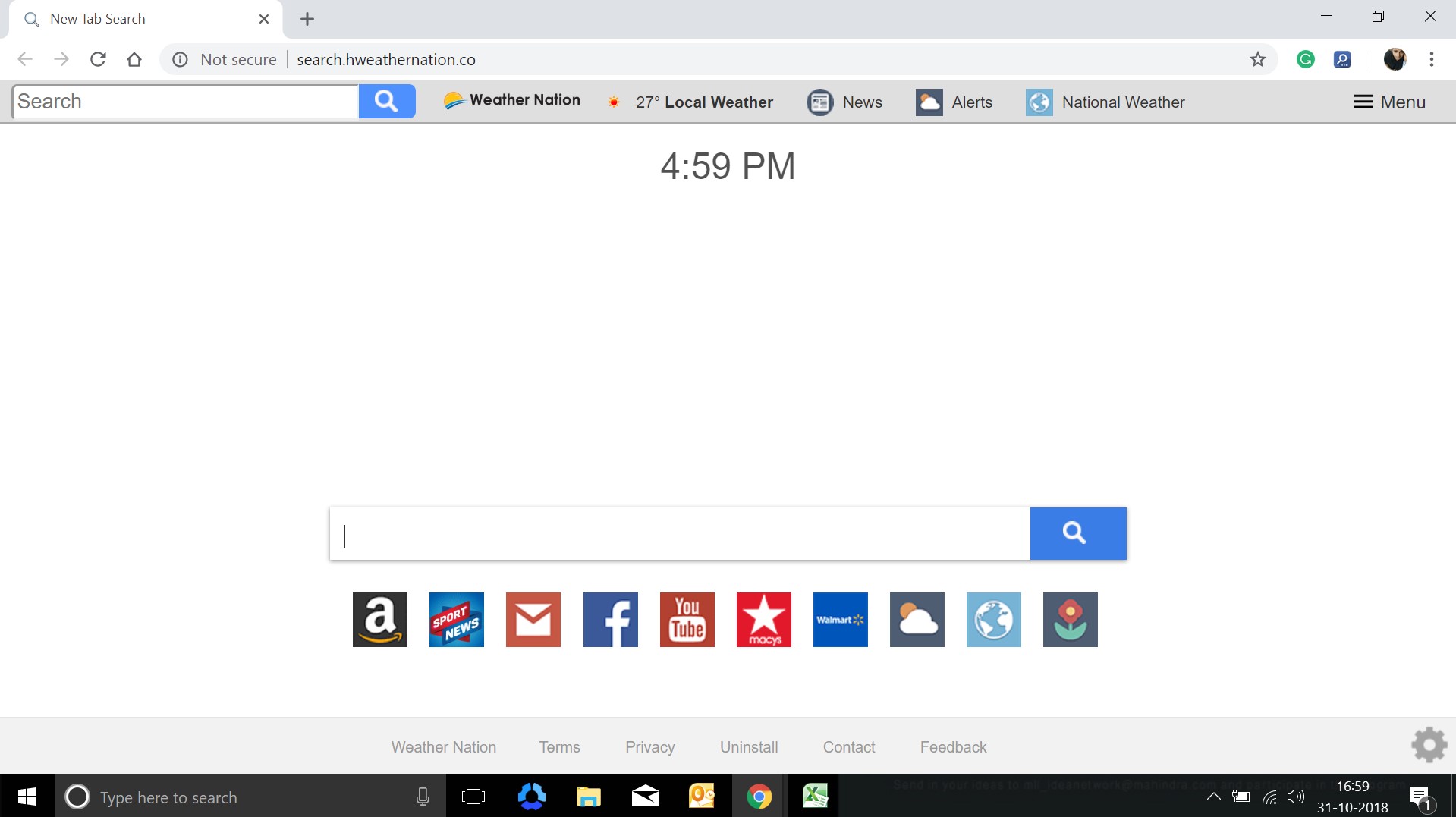How to remove Search.hweathernation.co