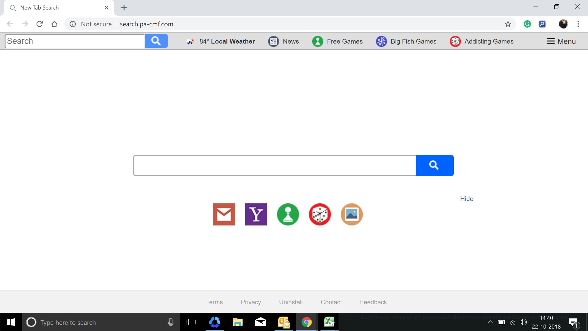 How to remove Search.pa-cmf.com Hijacker