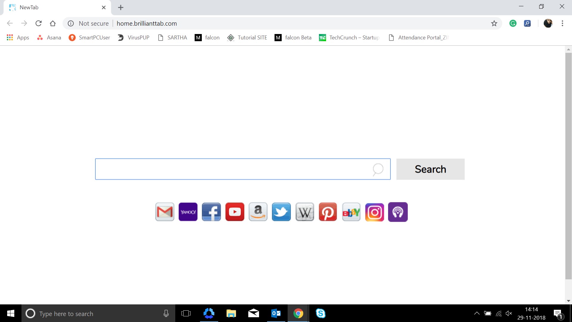 How to remove Home.brillianttab.com Hijacker
