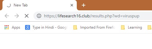 How to remove Lifesearch16.club Redirect