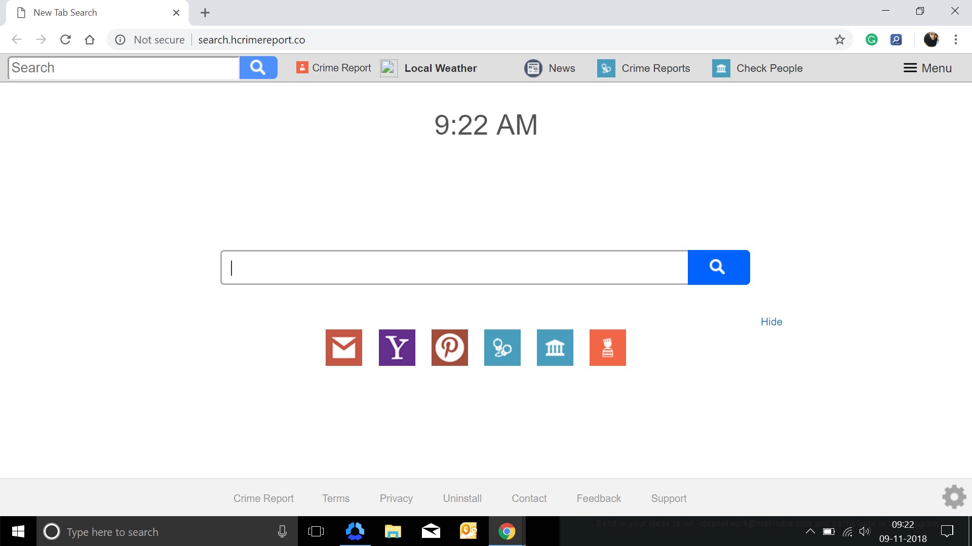 How to remove Search.hcrimereport.co