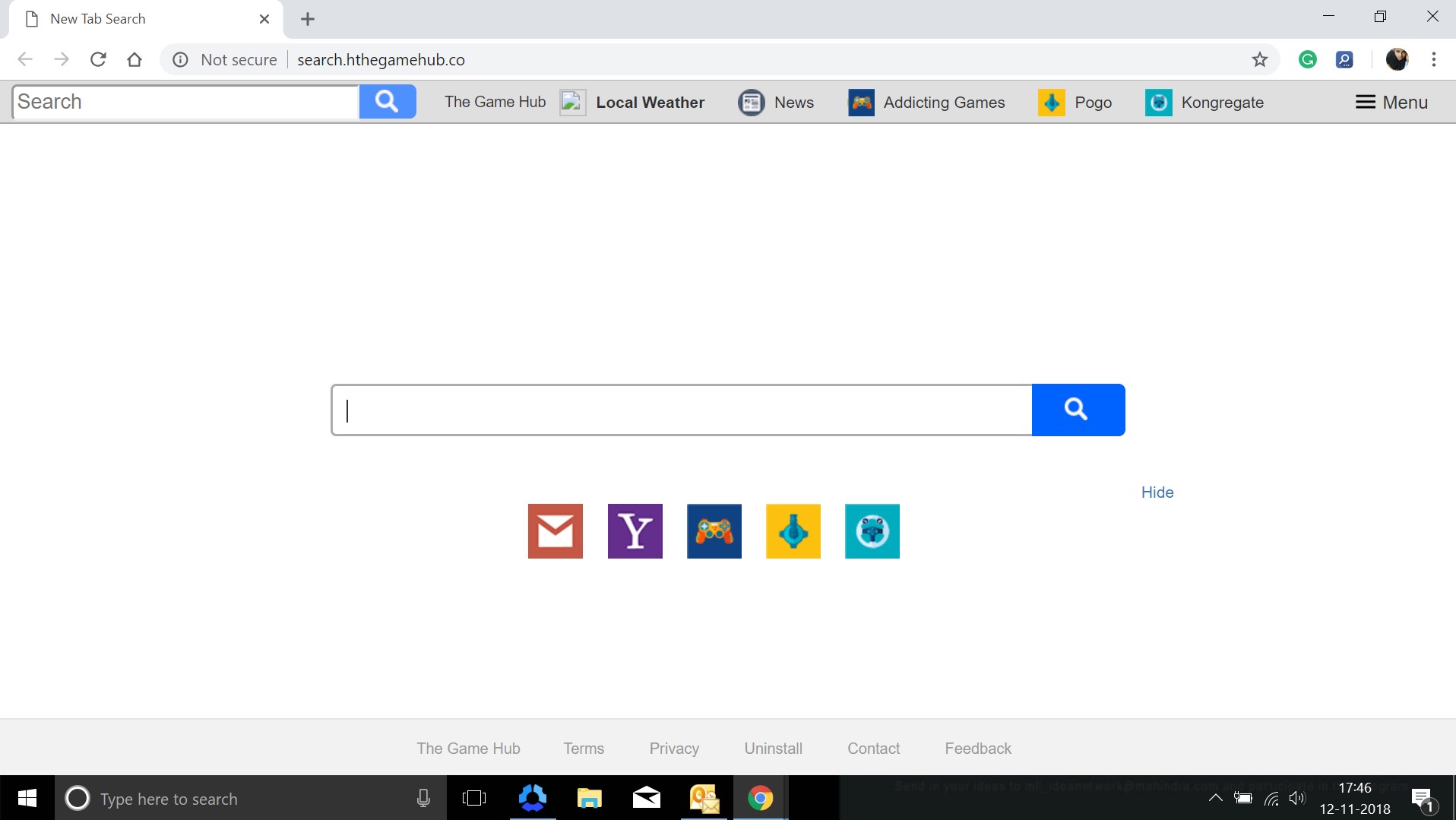 How to remove Search.hthegamehub.co Hijacker