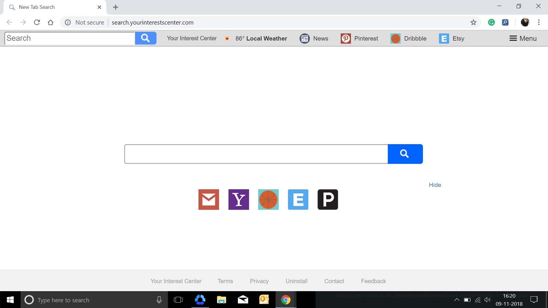 How to remove Search.yourinterestscenter.com