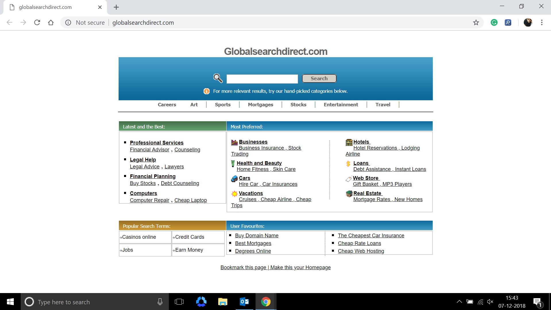 How to remove Globalsearchdirect.com Hijacker
