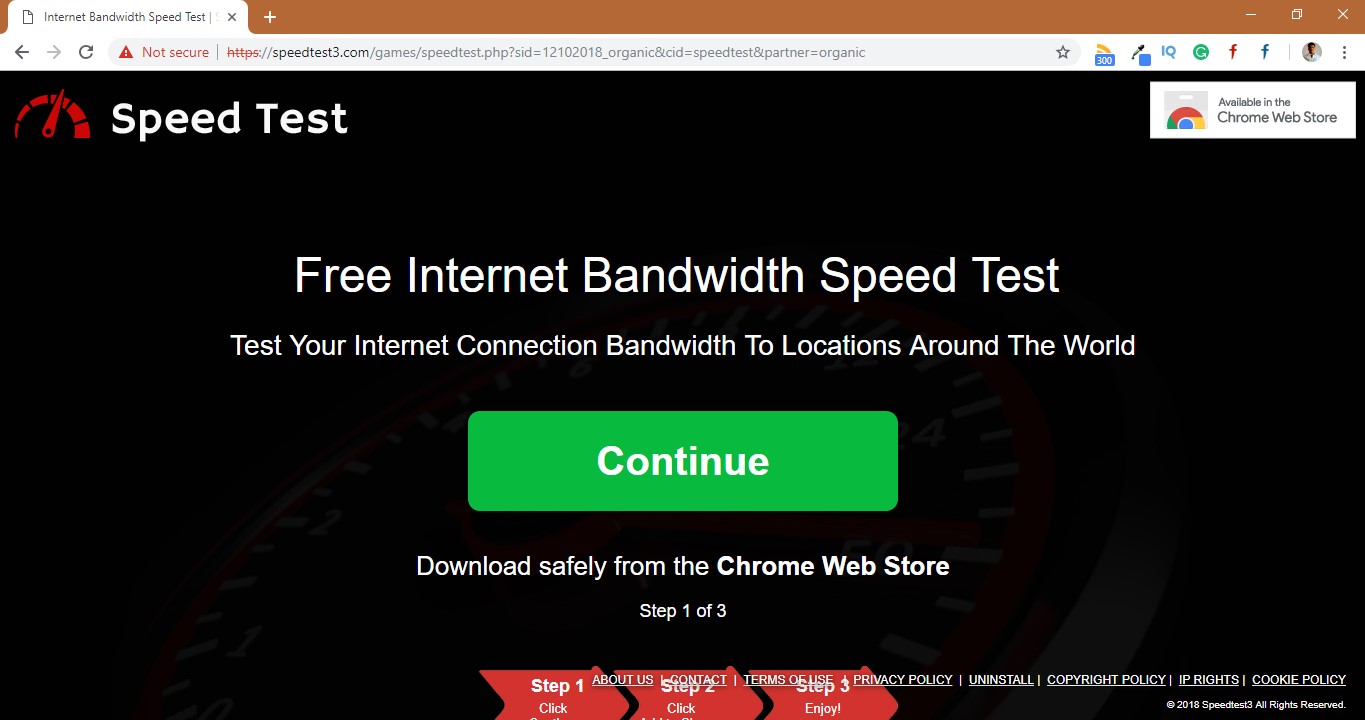 How to remove Speedtest3.com Redirect