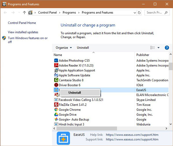 Uninstall Programs 2