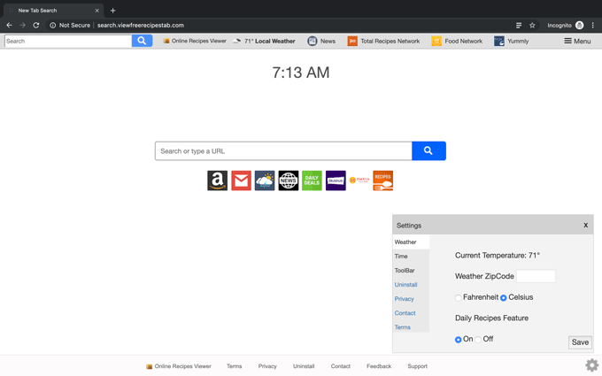 Search.viewfreerecipestab.com
