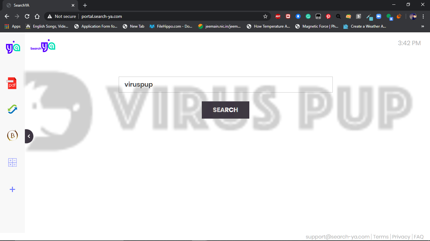 SearchYA Browser Hijacker