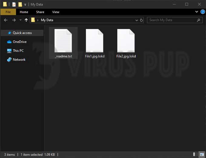 Lokd Ransom Infected Files