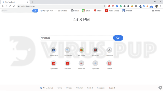 My Login Hub Browser Hijacker