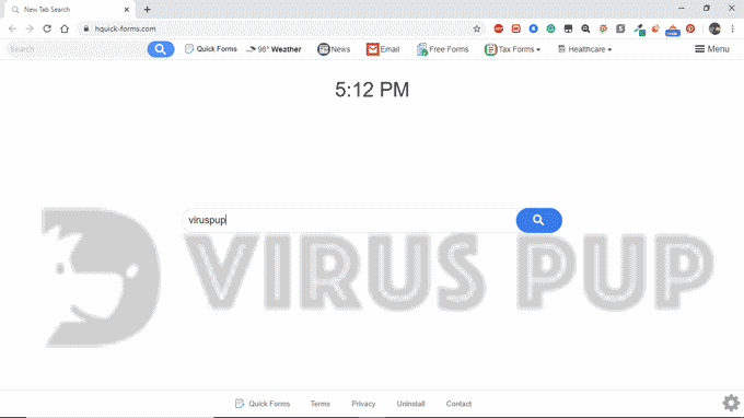 Quick Forms Browser Hijacker