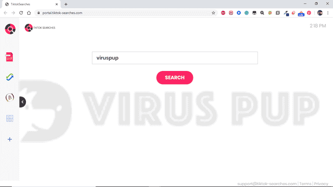 TiktokSearches Browser Hijacker