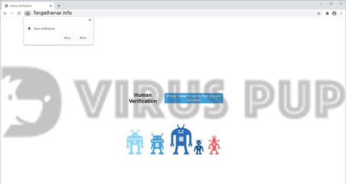 Remove Forgethenar.info