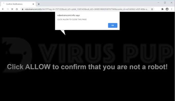 Remove Ndextraincomi.info