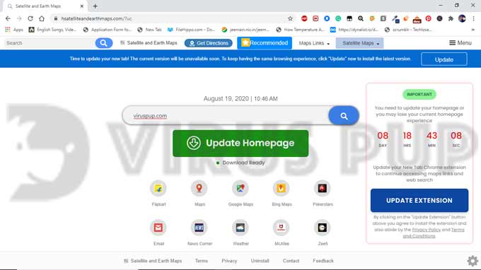 Remove Satellite And Earth Maps