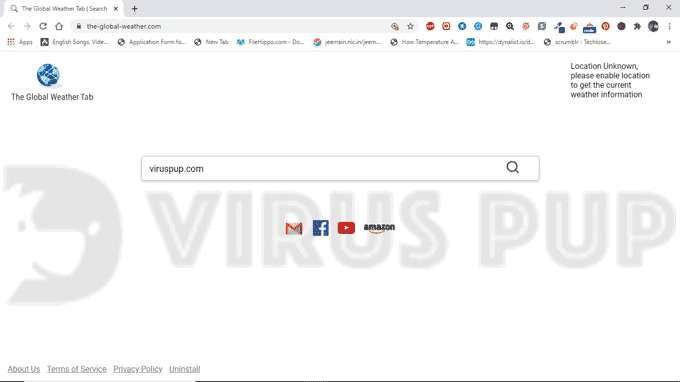 Remove The Global Weather Tab