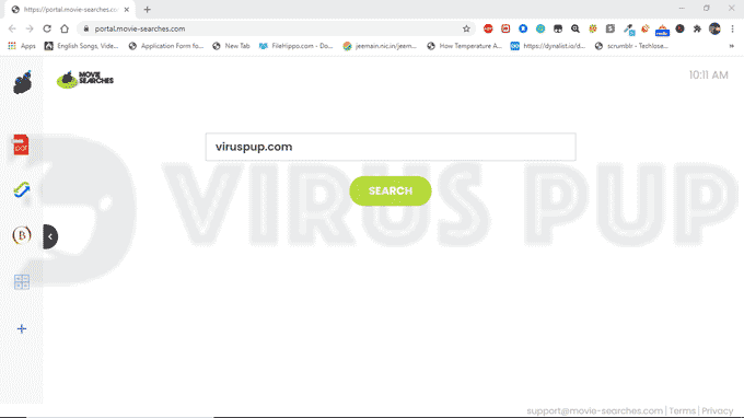 Delete MovieSearches Hijacker