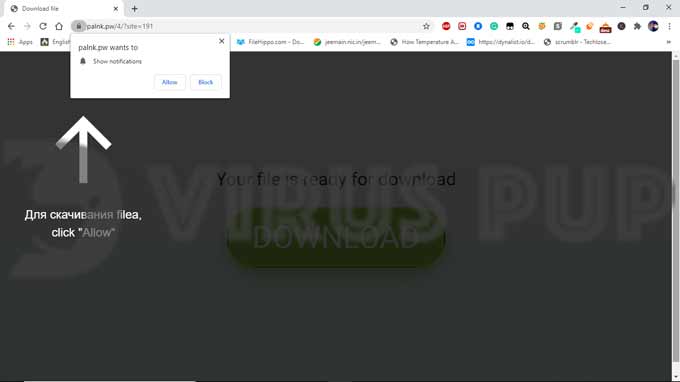 Remove Palnk.pw