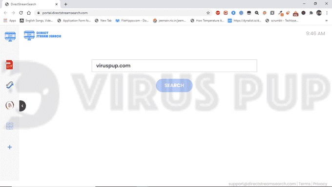 Uninstall DirectStreamSearch