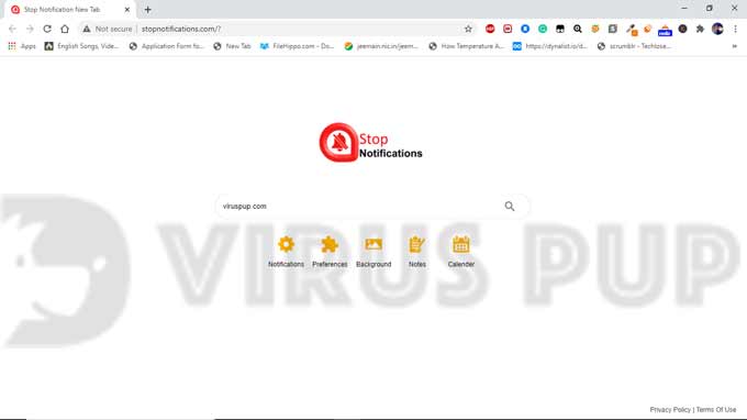 How to Remove Stop Notifications Web Browser Hijacker? - VirusPup