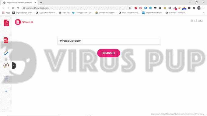Delete PDFSearchHD Hijacker