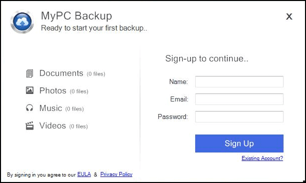 MyPC Backup